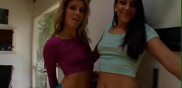  Cute assed lesbian hottie with small tits